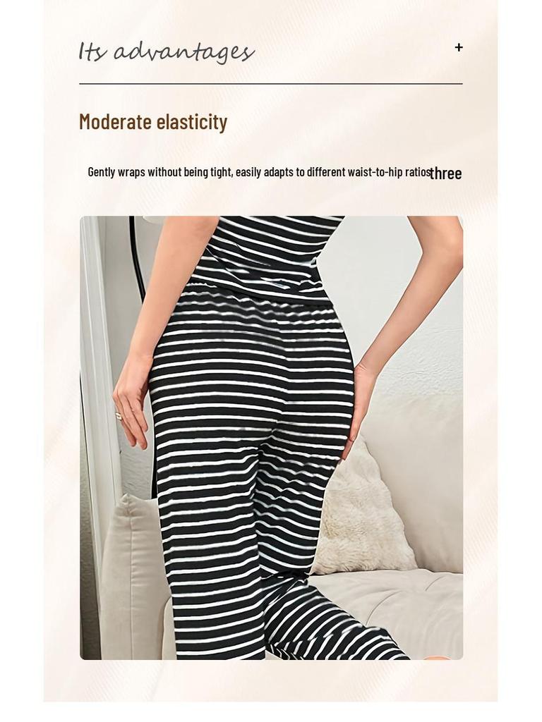 Women's Striped Button-Front Camisole Pajama Set