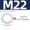 Carbon Steel Zinc-Plated Lock Washer with Inner and Outer Teeth
