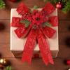Yousheng Christmas Tree Pendant Bow Large Champagne Christmas Wreath Bow Stunning Gift Bow Knot Wedding Mother Day Decoration