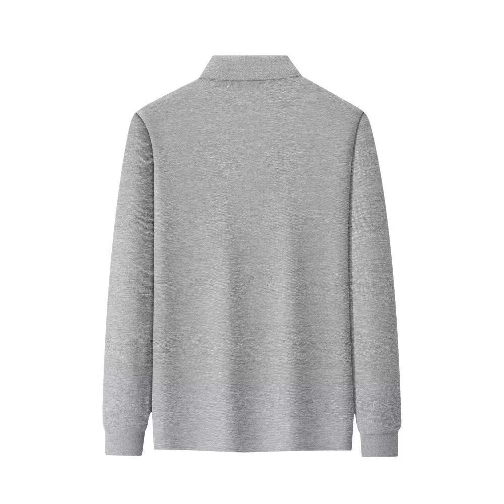 Men's Retro Long Sleeve Polo Shirt - Trendy Harajuku Style, Loose Fit Autumn Top with Turn-down Collar