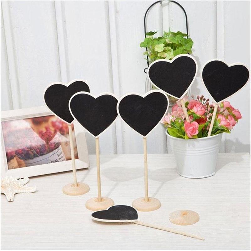 10Pcs Mini Tafel Tafel Wordpad Nachricht Hinweis Memo Board Halter Clip Home House Party