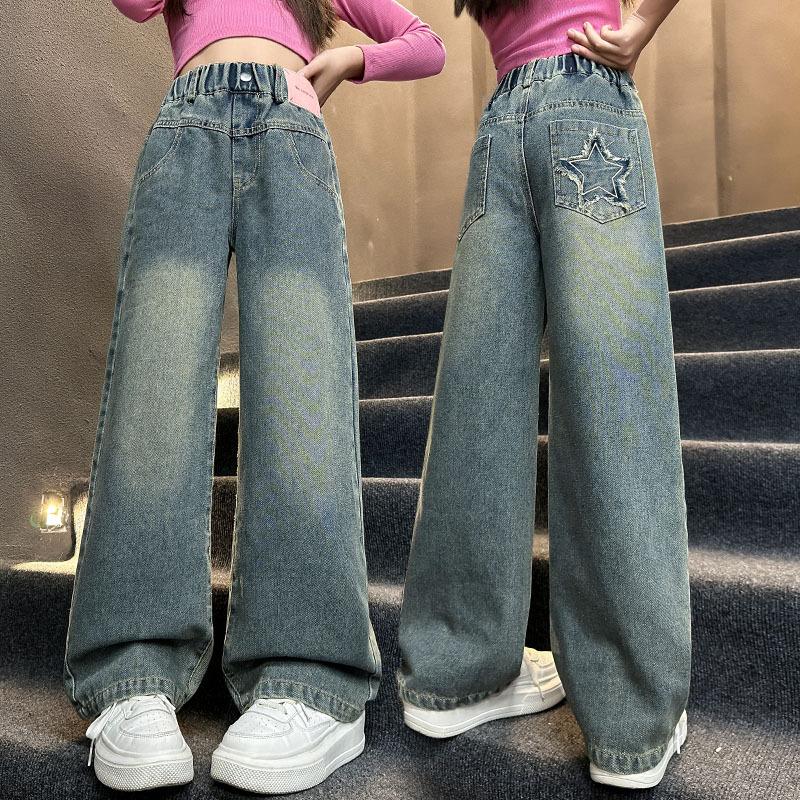 

Осень Зима Детские Утепленные Джинсы для Девочки Малышки Теплые и Толстые Термо Джинсовые Брюки для Девочек Брюки для Детей 120 светло-синий