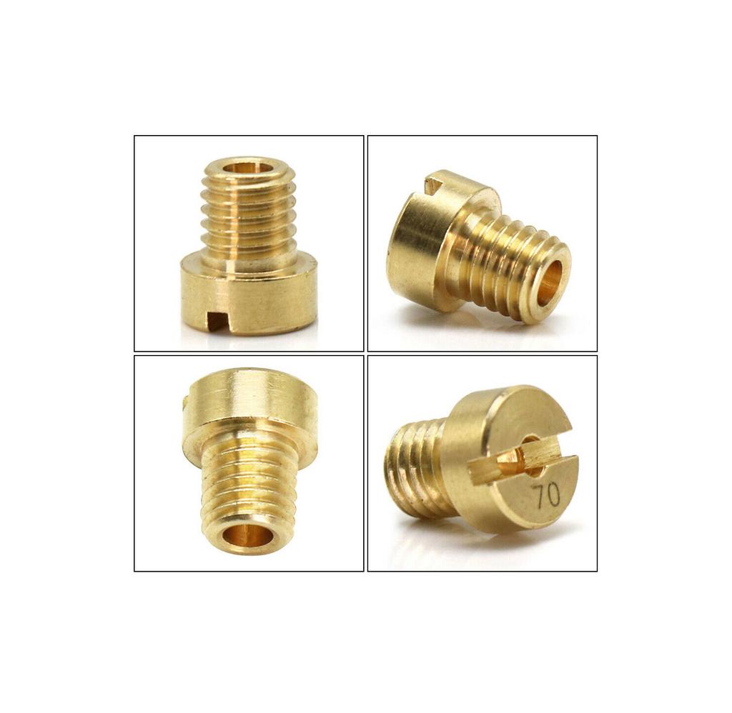 25 Stück Hauptdüse 55-115 M5 für Dellorto Mikuni Vergaser 5mm Hauptdüse Düsensatz Motorrad Kraftstoffzufuhr Ersatzteile