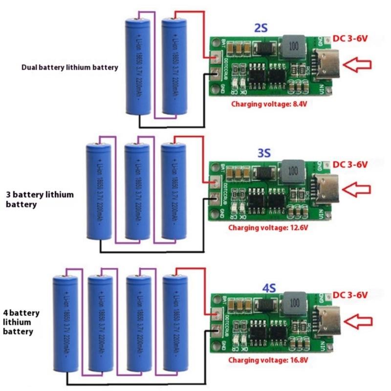 3Series Lithiums Battery Charging Module Steps Up Boost Module Integrated Boost Circuit And MultiProtection Functions