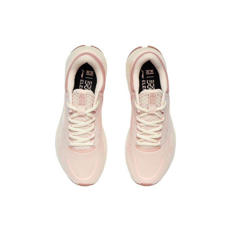 Li Ning YueYing Element Abrasion Resistant Breathable Low Top Running Shoes Women's Peach Orange Pink ARHR188-3