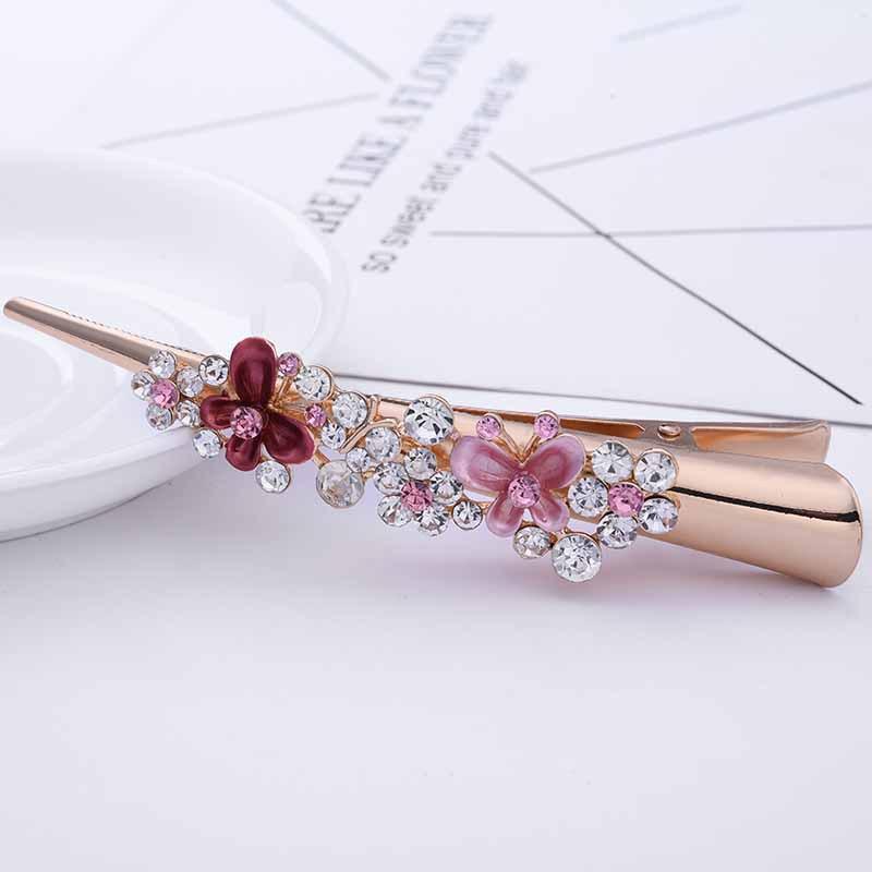 

Ручная работа Стразы Волосы Для Женщин Тиара Ободок Свадебные Аксессуары Роскошный Хрустальный Зажим для Волос Опаловый Лист Смола Цветок Головной Убор Barrettes