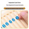 18/16 Tube Pan Flute Scale and Note Stickers - C Key Universal Recorder Finger Position Labels