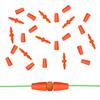 SANLIKE Fukase Float Rubber, Fukase Karamachi, Value Pack, 8 Pairs,