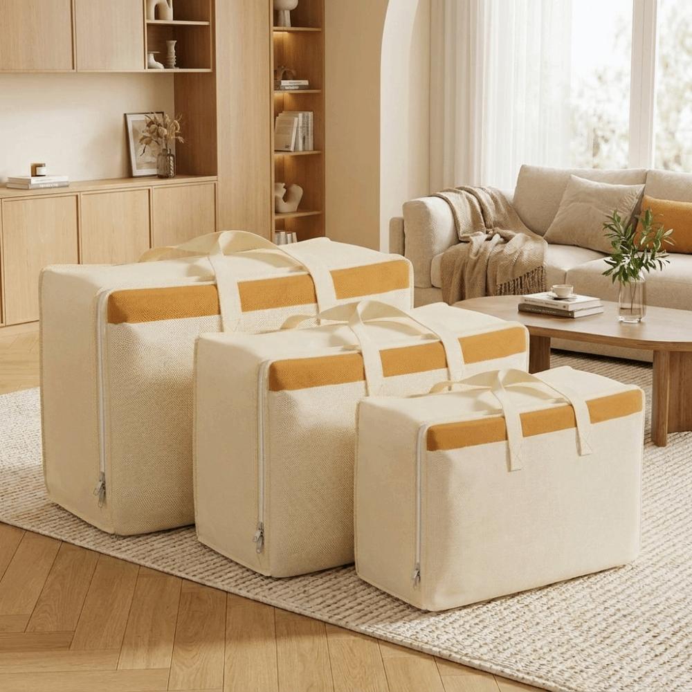 Large Capacity Clothes Quilt Storage Bag Non-Woven Fabric Luggage Storage Bag Closet