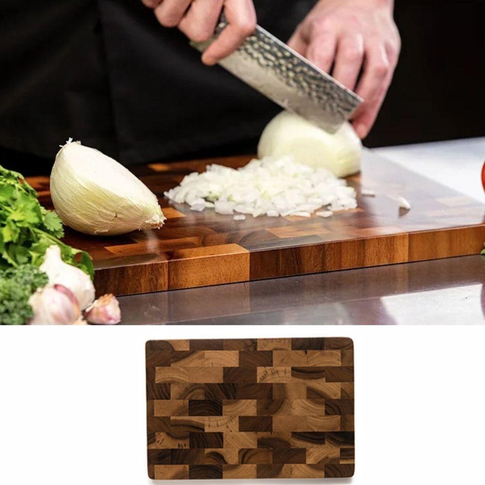 Damp-proof Cutting Board Acacia Wood Chopping Block Durable Splicing Chopping Board Restaurant