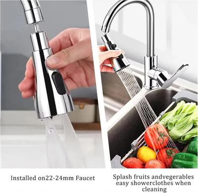 Ricambi per Testa Rubinetto Cucina ABS Nero Argento Rubinetto Estraibile Doccino Spruzzatore Ugello Bocche Rubinetto Accessorio
