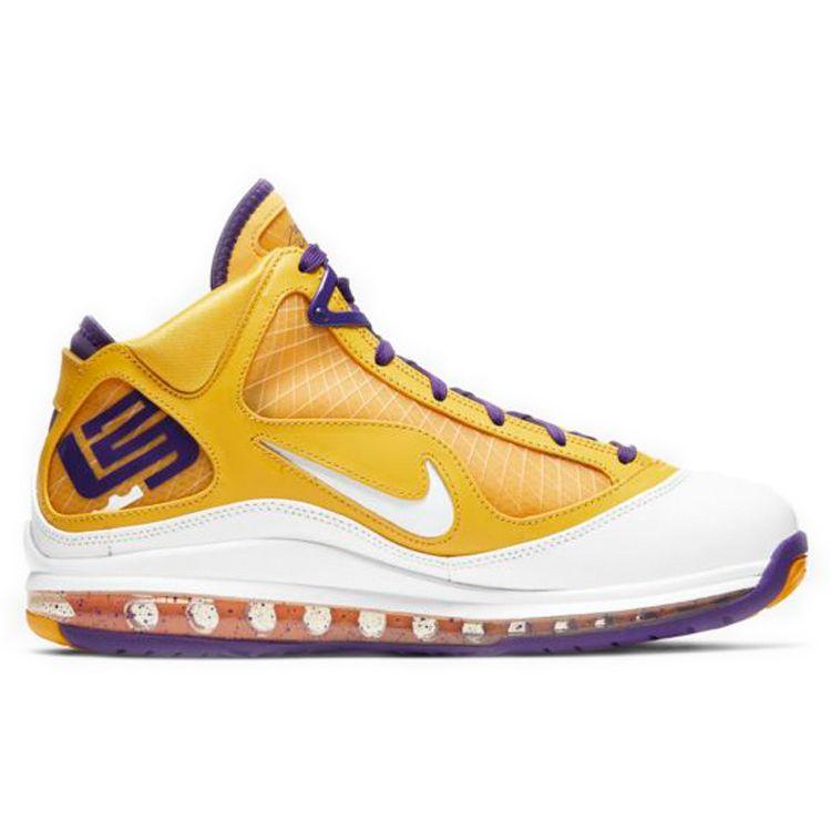 Nike LeBron 7 QS Media Day Unisex Sneakers Purple Court-Purple White CW2300-500