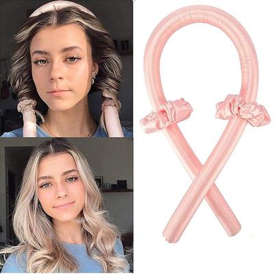 Heatless Lockenwickler Stirnband Lockenstab Schaum Lockenwickler Seide Lockenband Haarring DIY Haarstyling-Werkzeuge Machen Sie Haarlocken