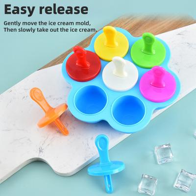 Yousheng Popsicle Molds for Kids Reusable Ice Pop Mold with Sticks Homemade Mini Toddler Popsicle Mold BPA-Free Food-Grade Non-Stick Tray