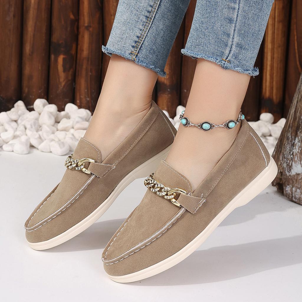 Fashion Plus Size Shoes for Women 35-42 Spring Autumn Women Slip On Flats Casual Loafers Zapatos De Mujer Platform Round Toe Shoes