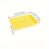 5pcs Colorful Plastic Flat Bottomed Shallow Tray Experimental Tray Small Item Parts Storage Box Storage Classification Square Tray