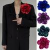 Eye Catching Flower Corsage Accessory Fashionable Flower Brooch 14cm Lapel Decoration for Business Meetings Parties