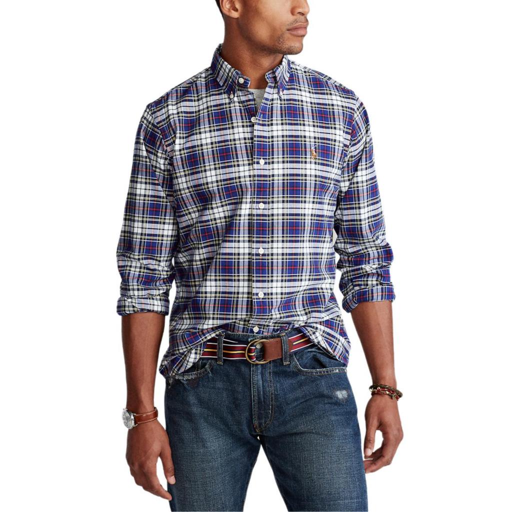 Polo Ralph Lauren Classic Fit Check Oxford Shirt Men shirts Blue 710811288-010
