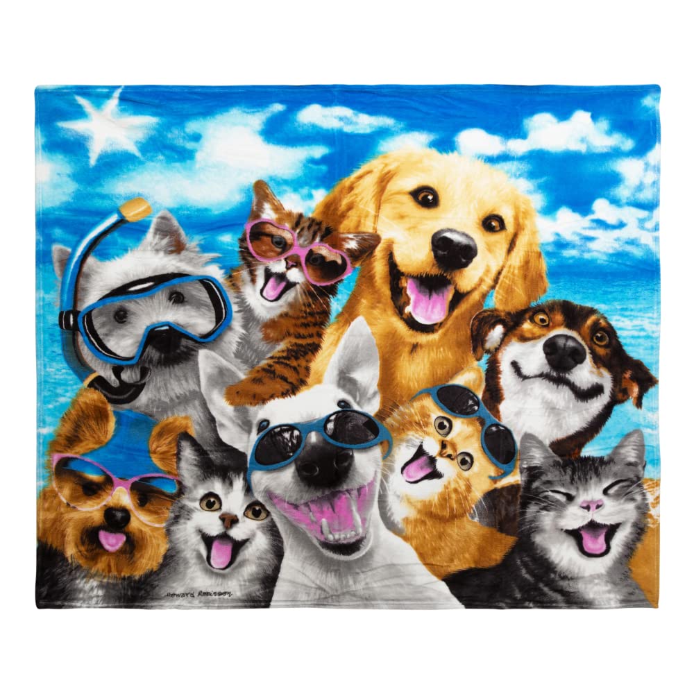 Süße Katzen-Decke für Mädchen Frauen, Leichte Weiche Fleece-Flanell-Kuscheldecke für Katzenliebhaber Sofa Couch Wohnzimmer 50x40 Zoll