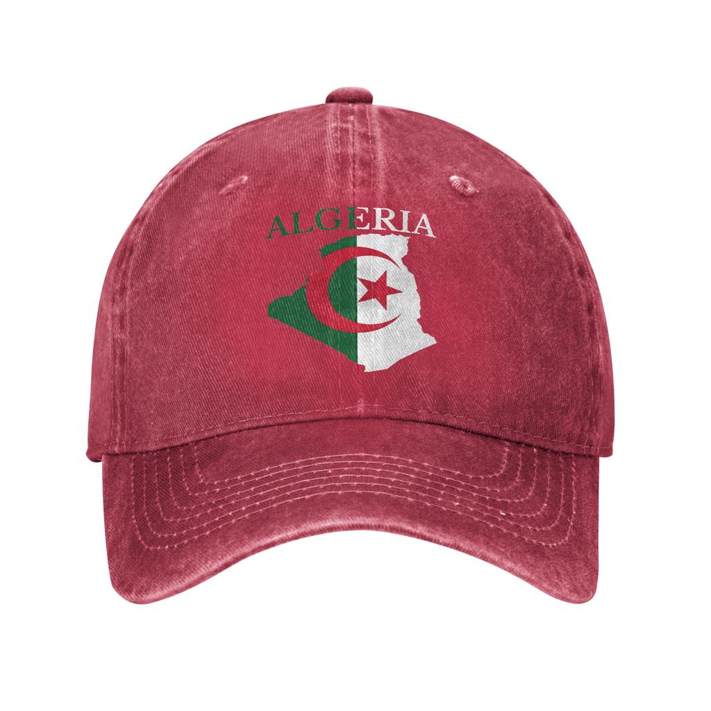 Baseball Cap Flag of Algeria  Summer Vintage Hip Hop Hats  Unisex Men Print Hunting Camping Sunscreen Snapback Cap