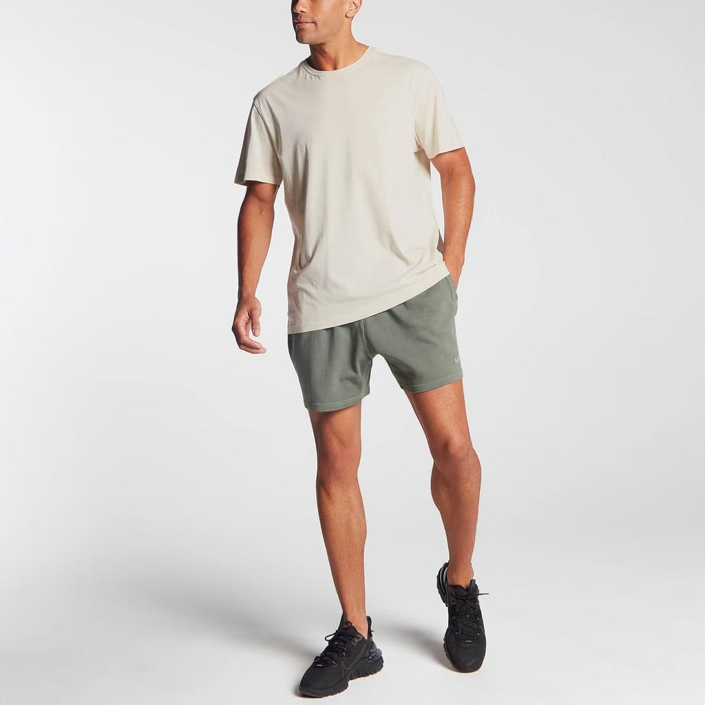 Adidas T Shirts Men's Beige Crew Neck Moderate Straight Fit HS9063