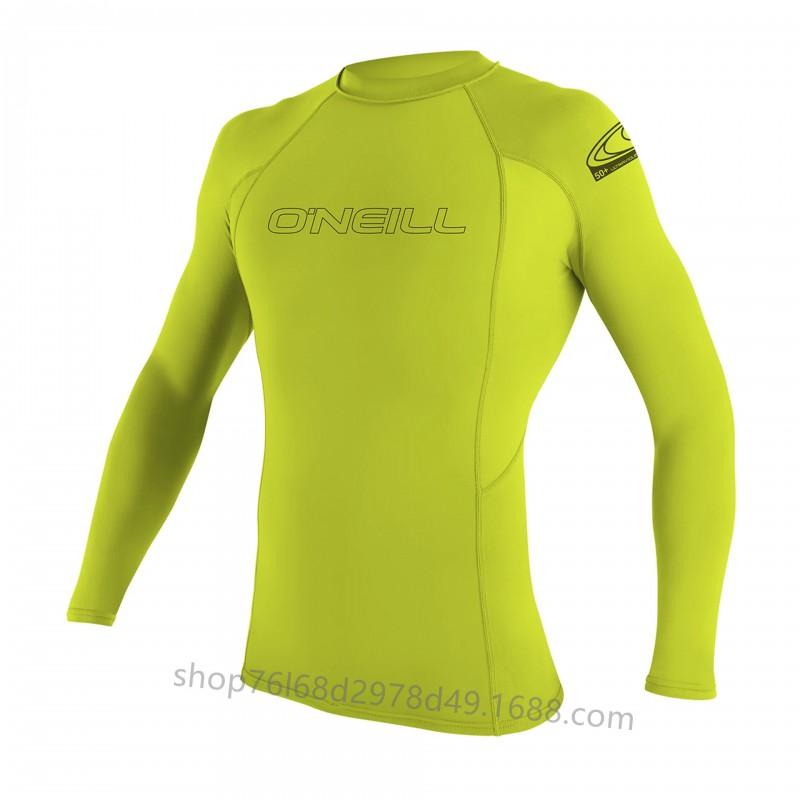 Men Women UV Protection Long Sleeve Rash Guard Surfing Dive Suit Quick Dry Snorkeling Top High Neck