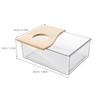 Transparent Hamster Sand Bath Container Acrylic Chinchilla Dust Bath Box  Hamster  Sandbox Chinchilla Bathing House Container