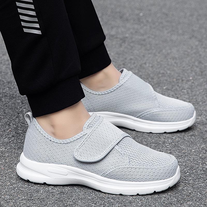 Four Seasons Damen Übergröße Leichte Atmungsaktive Walking-Schuhe – Extra Weite Weiche Sohle für Senioren