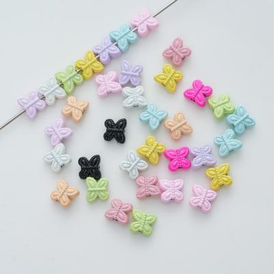 Alloy Paint Macaron Mini Butterfly Beaded Loose Bead Diy Bracelet Earrings Necklace Jewelry Accessories