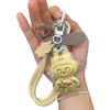 Golden Cartoon Cute Keychain Including Bracelet