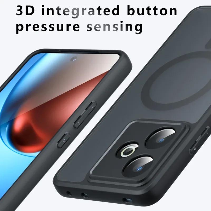 For Realme GT 7 Magsafe Magnetic Acrylic Matte Case For OPPO Realme GT 7 Pro Neo 7 Shockproof Transparent Cover Hard Bumper