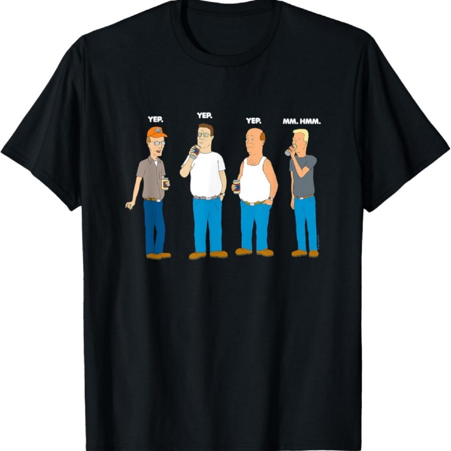 

King of the Hill Yep Yep Yep Mm Hmm T-Shirt XXXXXL чорний