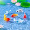 10Pcs DIY Decorative Goldfish Figurines Home Decor Dollhouse Miniature Model Fish Carp Simulation Animals Kids Toys