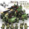 Compatible Military SWAT Armored Car Building Blocks - Educational Assembly Toy for Boys