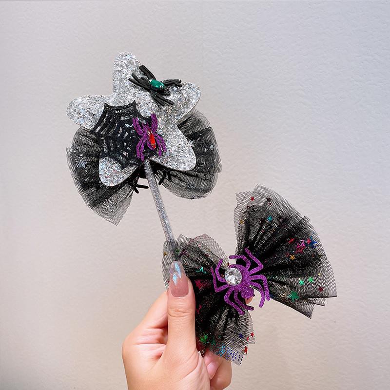 Halloween Cat Ears Pumpkin Spider Headband Hair Clip Cosplay Performance Party