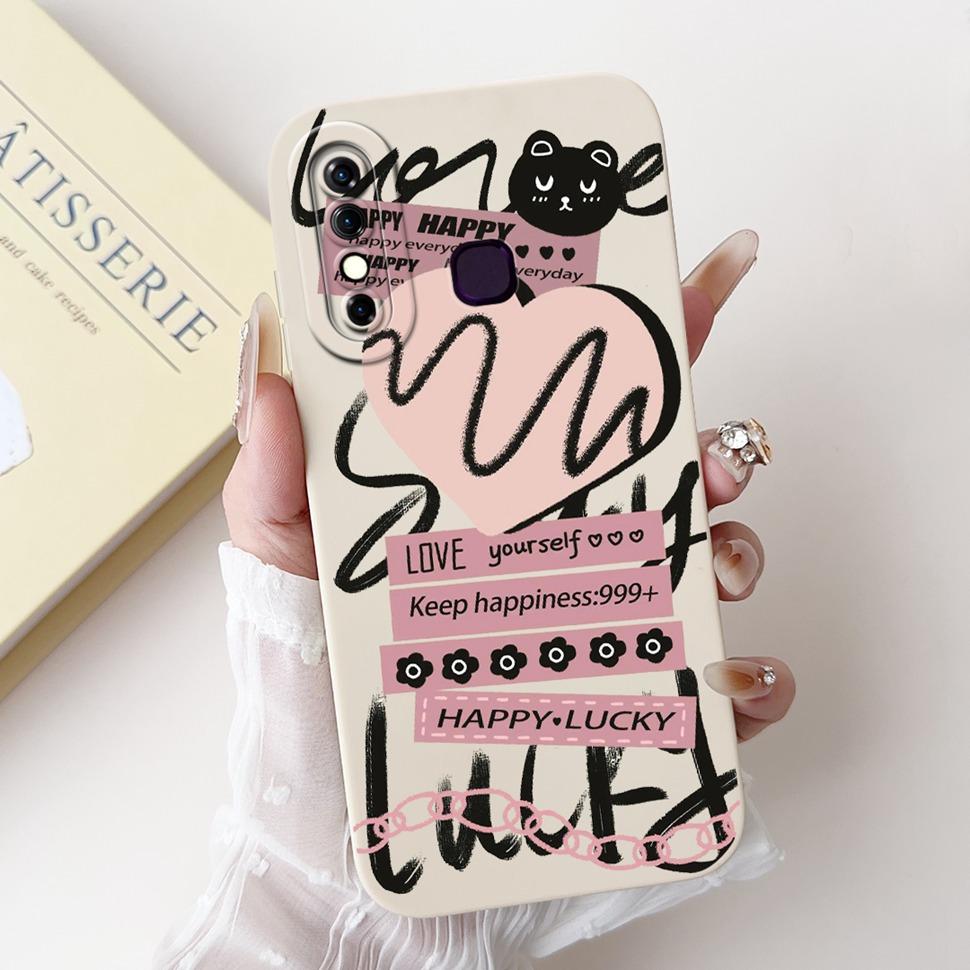 For Infinix Hot 8 Case Hot8 X650C X650B Cover Silicone Soft TPU Funda Phone Case For Tecno Camon 12 Camon12 Shell