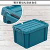 Iris Ohyama Buckle Container 21L BL-21 Blue Green