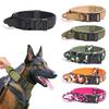 Tactical Dog Collar MilitaryAdjustable Nylon Lead Training Accessory Breakaway Leash Rope Large DogShepherd Training Accessories