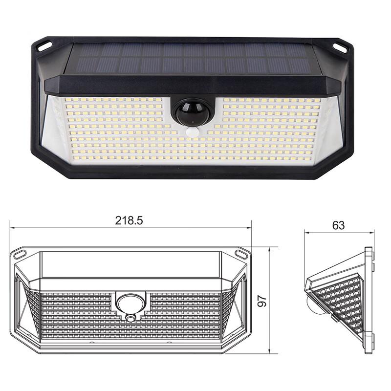 NuFeng T22L-388LED Outdoor Solar Sensor Wall Light