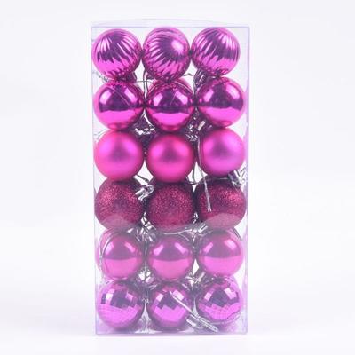 36x Shatterproof Christmas Tree Balls Alien Decorative Hanging Baubles Set Plastic 4cm Ball Ornaments Set