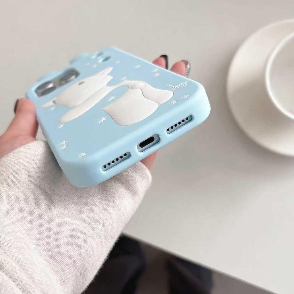 Retro Bunny Ear Sheep iPhone17/16/15/14/13 Pro Max Compatible Phone Case Cover.