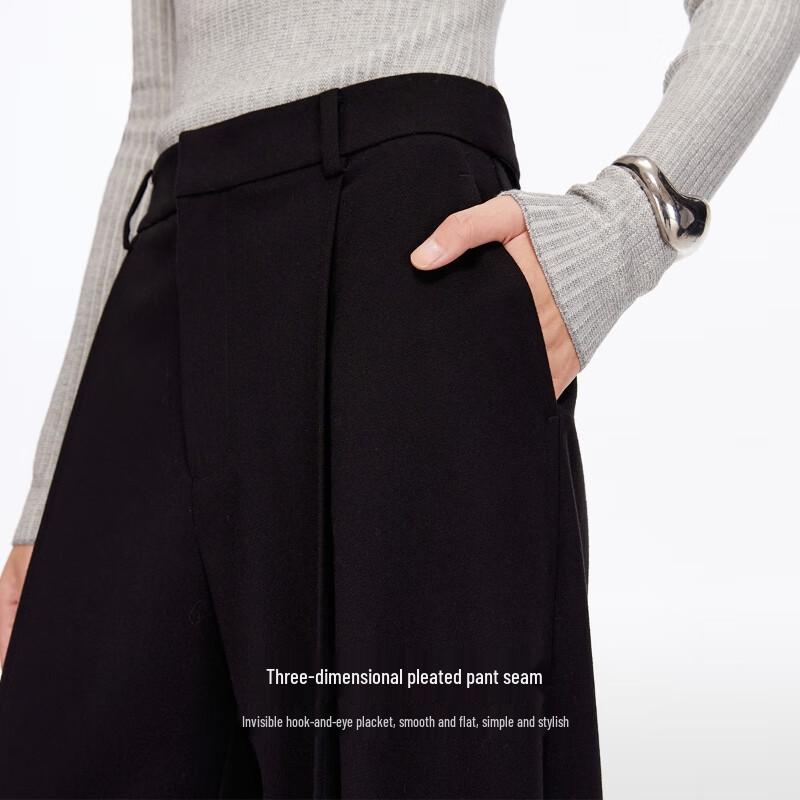 Veromoda Women's 2025 Fall/Winter Pleated Carrot Pants