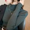 Autumn and Winter Long Sleeve Casual Pullover Knitwears Sweater Half High Neck Solid Base Knitted Women Office Ladies Elegant Slim Fit Sweaters 24977