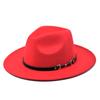 1 Pezzo Cappello Fedora alla Moda in Lana da Uomo Autunno Inverno a Tesa Larga Cappello Jazz Lana Sintetica da Donna Feltro Cappello Britannico