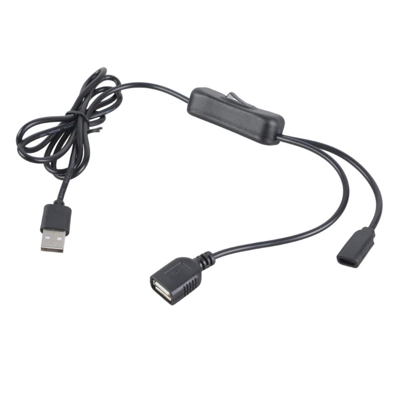 Port Charging Cable USB And Type C Extension Cord With For Phones Tablets Lights Speakers