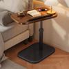 Foldable Sofa Edge Table Flip Desktop Adjustable Height Adjustable Bedside Table C-Shaped Space Saving Rotating Coffee Table