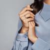Pandora Roségold Besetzte Perlen Offener Ring Damenringe 188316CZ