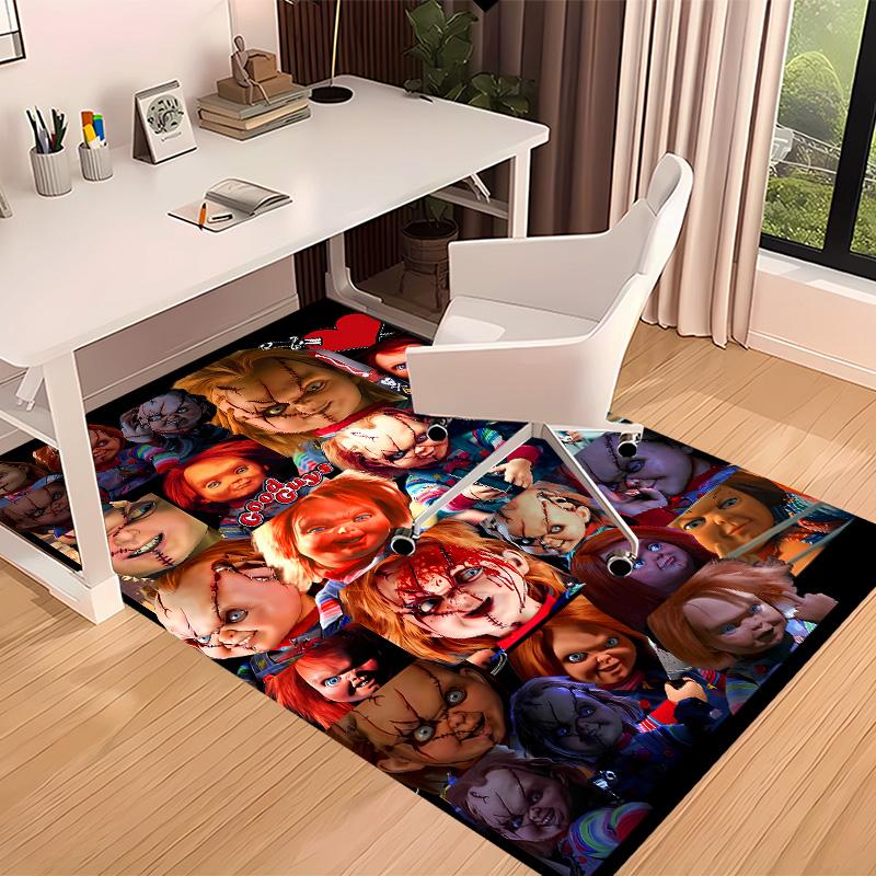 Chucky1 Printed Absorbent Washable Carpet, Non-Slip Bathroom Mats, Kitchen Rugs, Yoga Mat,Living Room Entrance, Camping Picnic Rugs