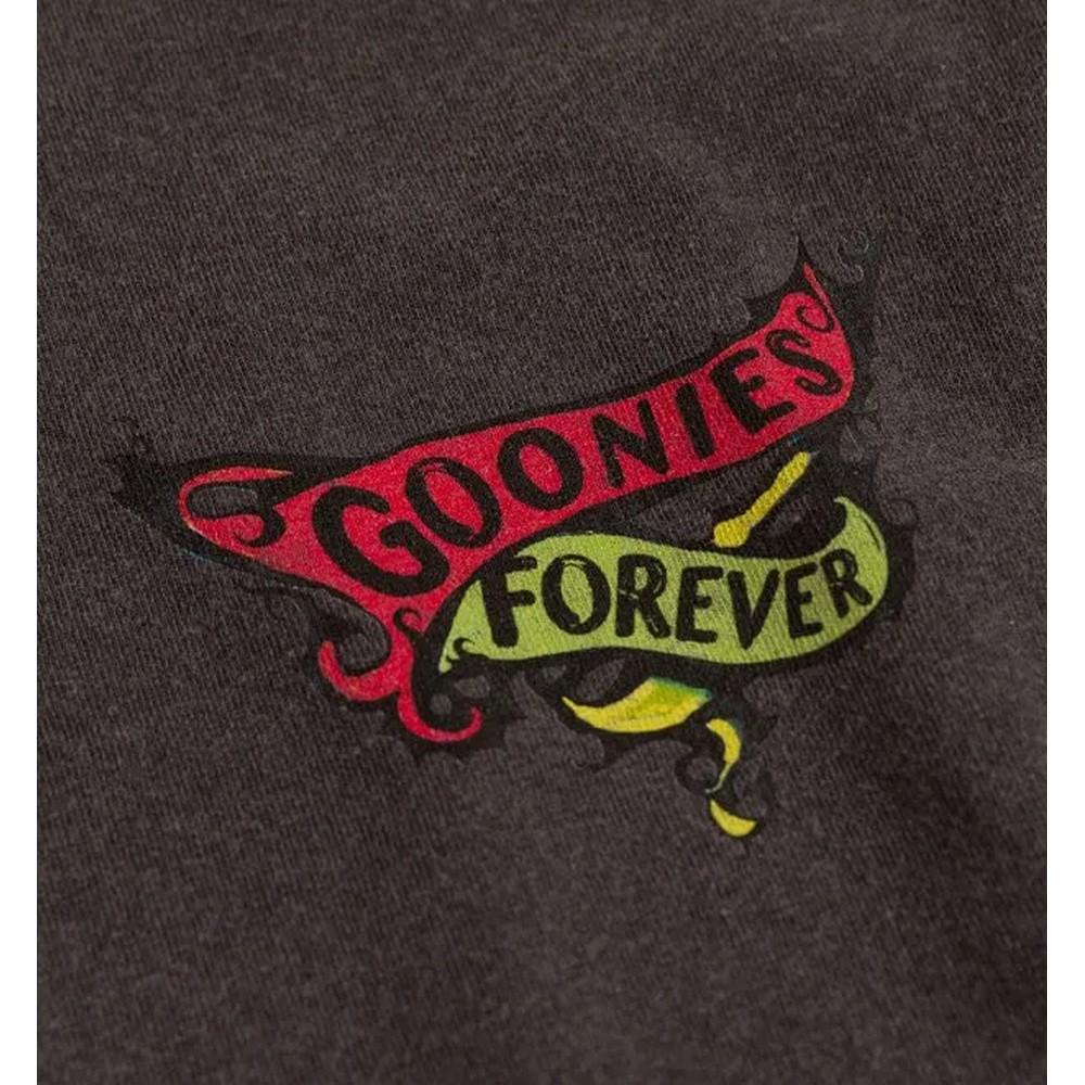 The Goonies Unisex Adult Tattoo Skull Vintage Wash Back Print T-Shirt