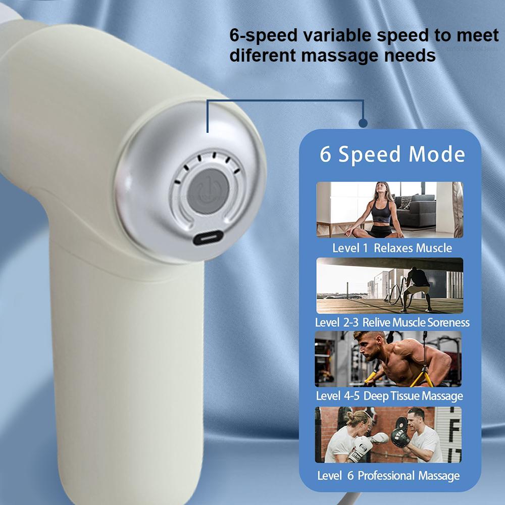 Fascia Gun Mini Muscle Massage Gun Portable Body Waist Back Neck Shoulder Massager Machine Mini Electric Muscle Massage Machine